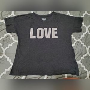 Bobbi Brooks Large Sleepwear T-shirt Grey & White